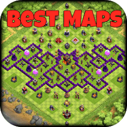 دانلود نرم افزار بهترین مپ های کلش آف کلنز Best Clash of clans maps